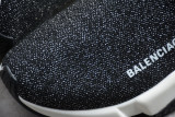 Ba***ci*ga Speed Clear Sole Sneaker Black Silver