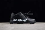 OFF-WHITE Out Of Office OOO  For Walking  Low Tops Black White (SS22) OMIA189C99LEA0021001
