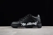 OFF-WHITE Out Of Office OOO  For Walking  Low Tops Black White (SS22) OMIA189C99LEA0021001