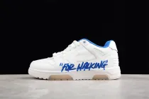 OFF-WHITE Out Of Office  OOO  Low Tops For Walking White White Dark Blue SS22 OMIA189S22LEA0030145