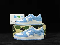 A Bathing Ape Bape Sta Low Patent Leather Blue White(SP batch)1170-291-001