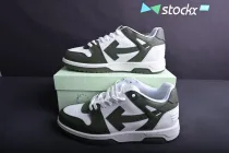 OFF-WHITE Out Of Office OOO Low Tops White Khaki OMIA189S23LEA0015901