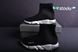 Ba***ci*ga Speed Clear Sole Sneaker Black White