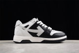 OFF-WHITE Out Of Office OOO Low Tops Light Grey Black OMIA189F22LEA0010709