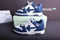 OFF-WHITE Out Of Office  OOO  Low Tops Dark Blue White OMIA189S22LEA0010142