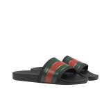 Gu**i Rubber Slides Red Green 308234 GIB10 1098