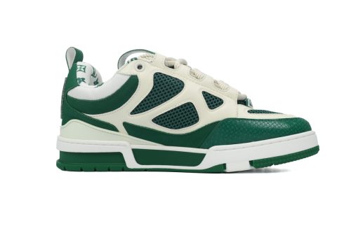 Lo*is vui**on Skate Sneaker Green White 1AC520