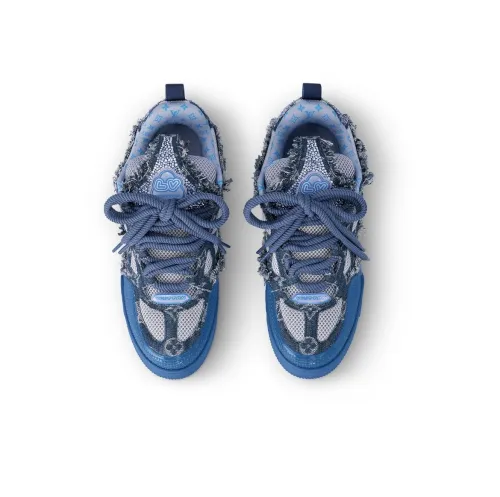Lo*is vui**on  Skate Trainer Blue Swarovski Monogram 1ABMHB