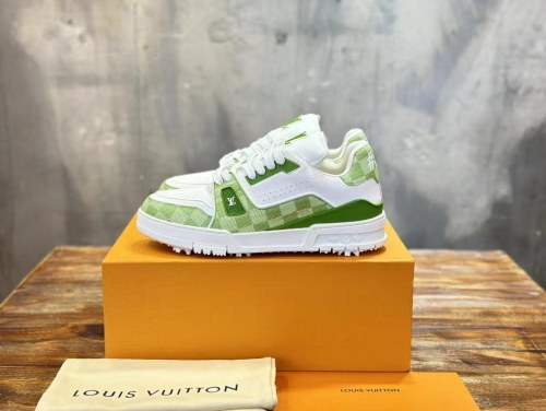 Lo*is vui**on Trainer white green 1ACRCL（Lo*is vui**on Trainer) 1ACRCL