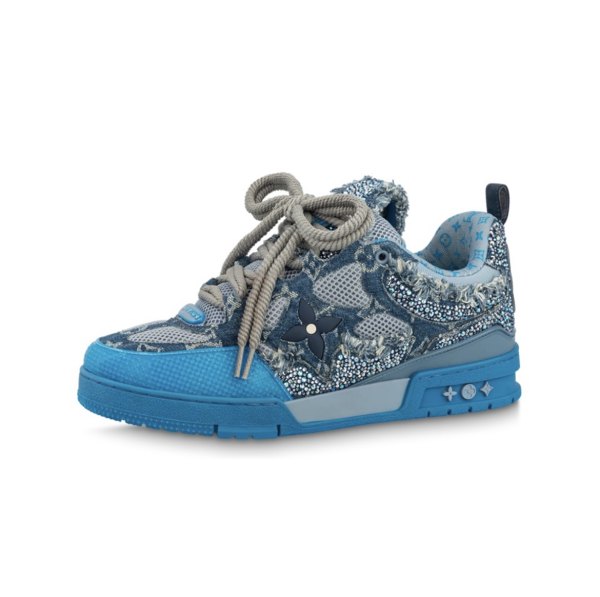 Lo*is vui**on  Skate Trainer Blue Swarovski Monogram 1ABMHB