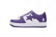 A Bathing Ape Bape Sta Low White Purple 1I70-191-007-PURPLE