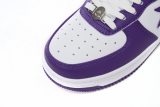 A Bathing Ape Bape Sta Low White Purple 1I70-191-007-PURPLE