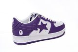 A Bathing Ape Bape Sta Low White Purple 1I70-191-007-PURPLE