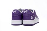 A Bathing Ape Bape Sta Low White Purple 1I70-191-007-PURPLE