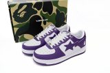 A Bathing Ape Bape Sta Low White Purple 1I70-191-007-PURPLE