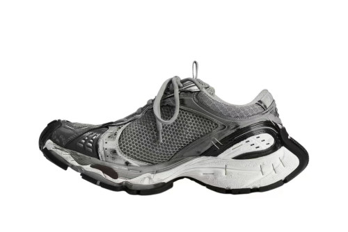 Ba***ci*ga  Runner Stapler Shoes Round Toe Thick Sole Grey (SP batch) 803682W 3ST41100