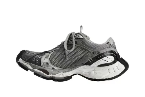 Ba***ci*ga  Runner Stapler Shoes Round Toe Thick Sole Grey (SP batch) 803682W 3ST41100
