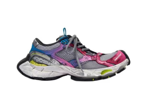 Ba***ci*ga Runner Stapler Shoes Round Toe Thick Sole Multicolor (SP batch) 803681W3ST4 1457