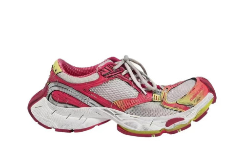 Ba***ci*ga Runner Stapler Shoes Round Toe Thick Sole Red (SP batch) 803681W 3ST49571