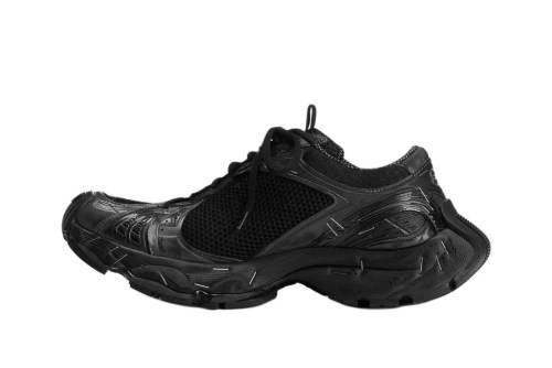 Ba***ci*ga Runner Stapler Shoes Round Toe Thick Sole Black  (SP batch) 803681W 3ST41000