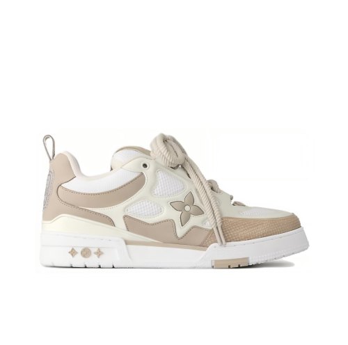 Lo*is vui**on  LV Skate Sneaker Beige White 1AARQH