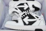 OFF-WHITE Out Of Office OOO Low Tops Black White OMIA189S24LEA0041001