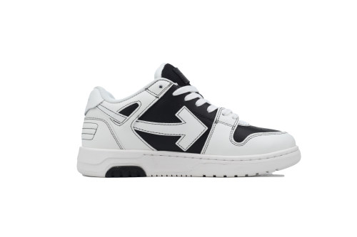 OFF-WHITE Out Of Office OOO Low Tops Black White OMIA189S24LEA0041001
