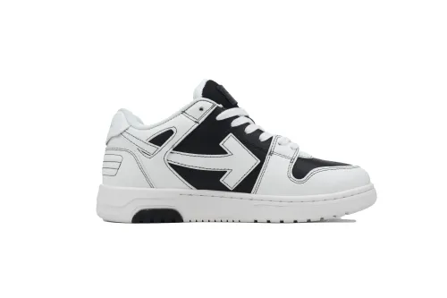 OFF-WHITE Out Of Office OOO Low Tops Black White OMIA189S24LEA0041001