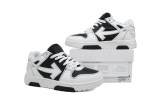 OFF-WHITE Out Of Office OOO Low Tops Black White OMIA189S24LEA0041001