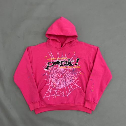 Sp5der Logo Sweatshirt Pink
