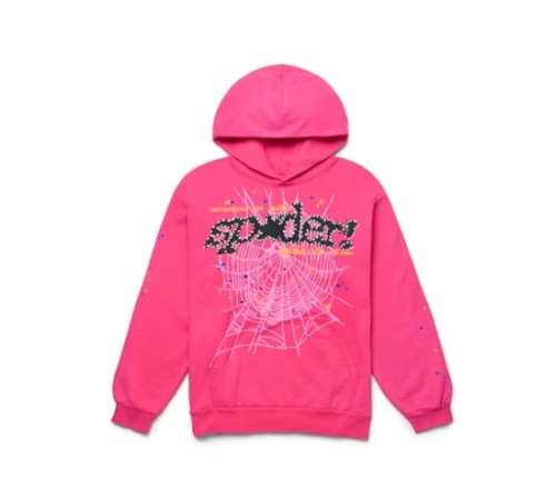 Sp5der Logo Sweatshirt Pink