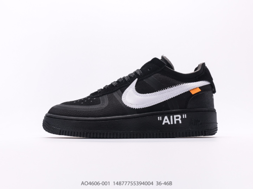 Off-White X NK Air Force 1 Black White (SP Batch) AO4606-001