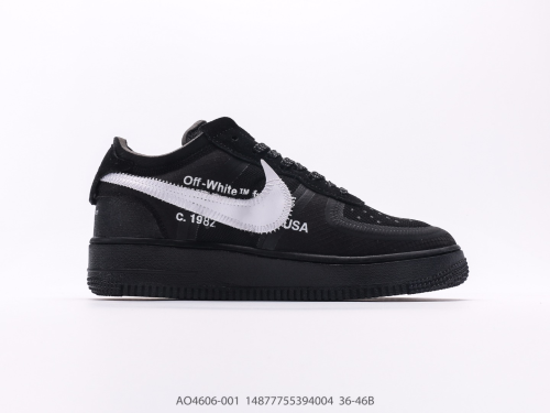 Off-White X NK Air Force 1 Black White (SP Batch) AO4606-001