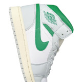 Jordan 1 Mid White Pure Platinum Pine Green (GS) DQ8423-142