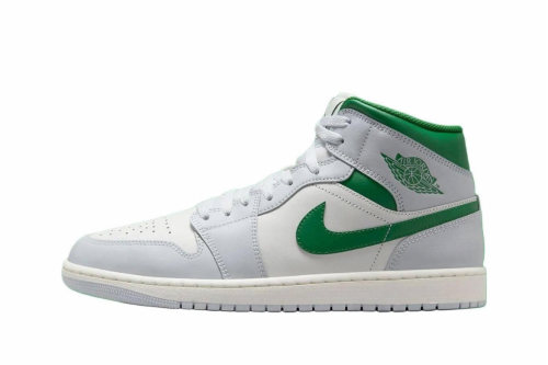 Jordan 1 Mid White Pure Platinum Pine Green (GS) DQ8423-142