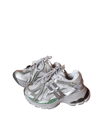 （Kid）New Balance 1960 Kids Sneaker Silver green black