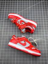 SS TOP Dunk SB OFF White X Nike Dunk Low University Red  CT0856-600