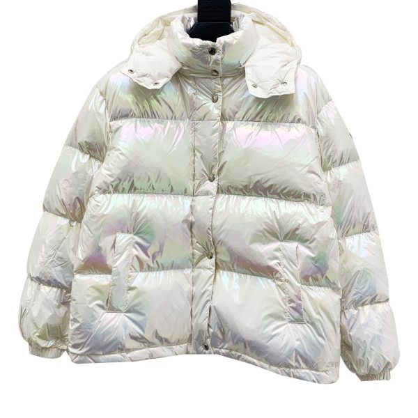 Moncler/Mengkou 20ss colorful laser short hooded Down jacket