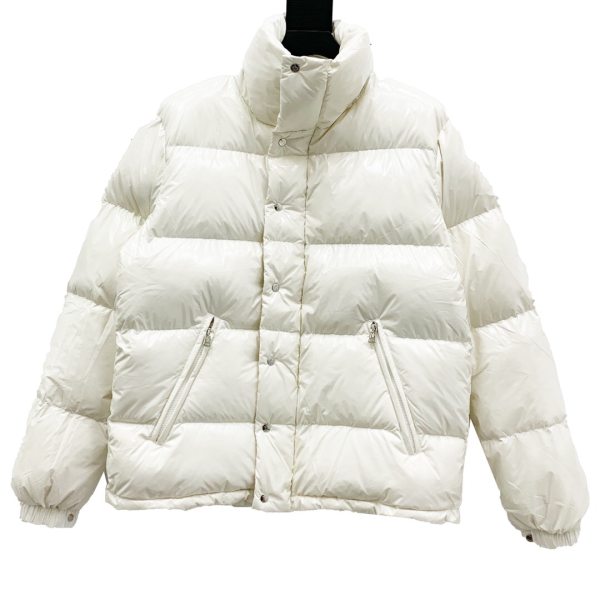 MONCLER/Mengkou patent leather shiny stand-up collar Down jacket