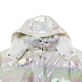 Moncler/Mengkou 20ss colorful laser short hooded Down jacket