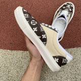 Perfectkicks | PK God Louis vuitton White and brown canvas shoes low