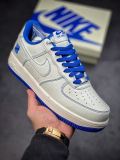 SS TOP Nike air force 1 low 07 five-bar joint custom white and blue UN1570-680