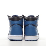 SS TOP Nike Air Jordan 1 Retro High OG Dark Marina Blue  555088-404
