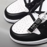 SS TOP Air Jordan 1 Retro High OG Black White 555088-010