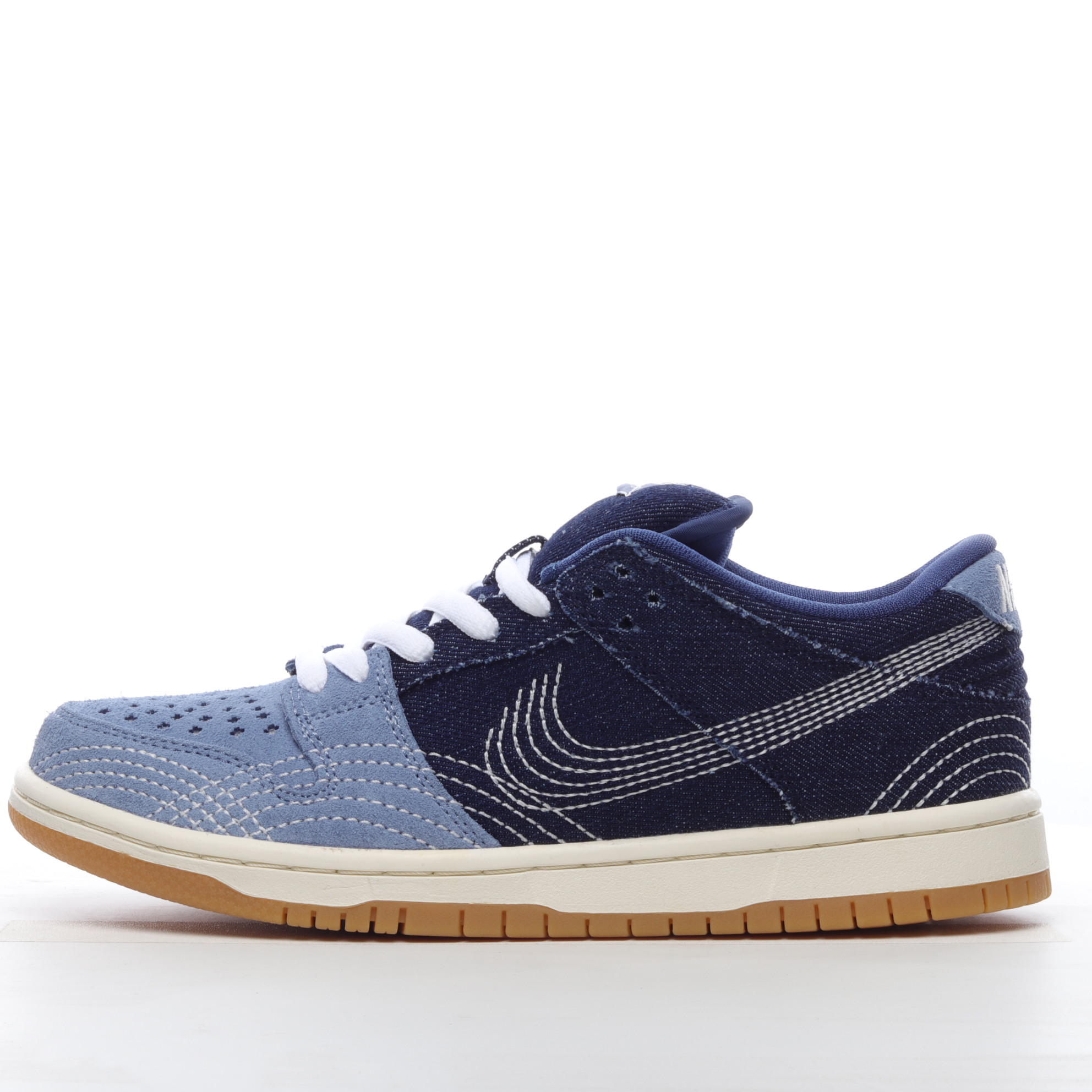 US$ 87.00 - SS TOP Dunk SB Nike SB Dunk Low Sashiko Denim Gum CV0316 ...