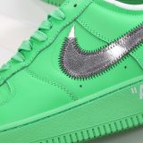 SS TOP OFF-WHITE X NK Air Force 1   Green   OW  DX1419-300