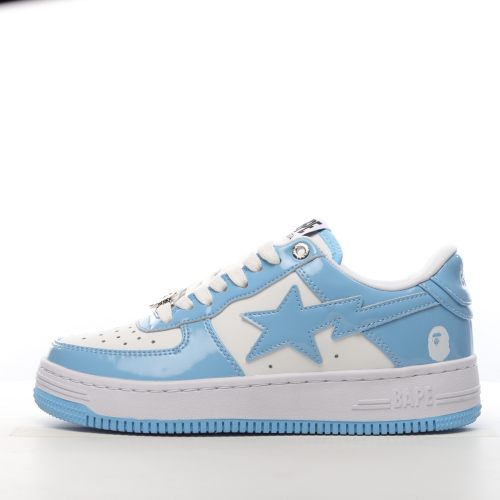 Perfectkicks | PK God A Bathing Ape Bape Sta Patent Leather Blue White 1I70-191-002