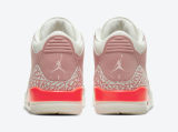 SS TOP Air Jordan 3 Rust Pink White Crimson Basketball Shoes CK9246-600
