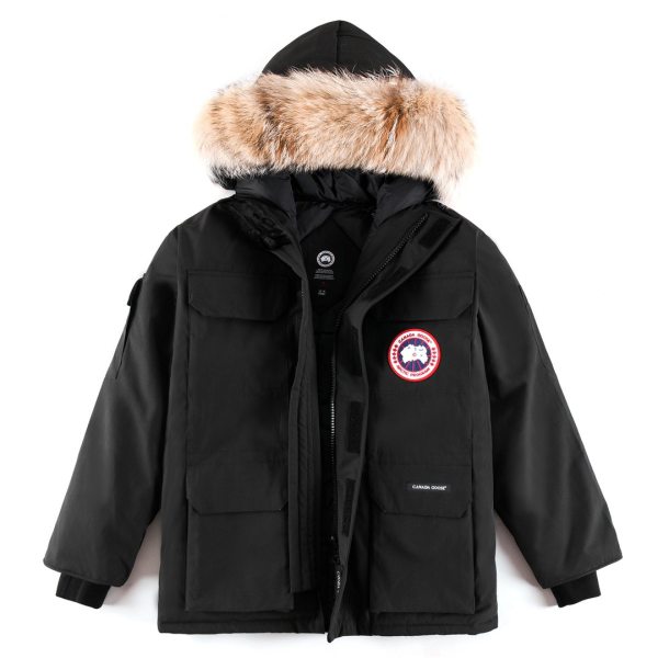 Canada goose Mens Langford Parka Coyote wool collar cold resistant men's down jacket