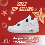 SS TOP  Air Jordan 4 Retro “Metallic Purple” CT8527-115